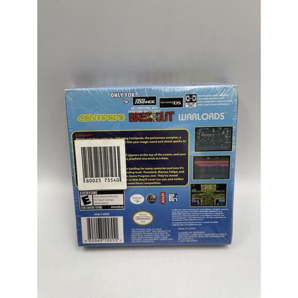 Breakout/Centipede/Warlords - Nintendo Game Boy Advance New Sealed GBA - Picture 3 of 5